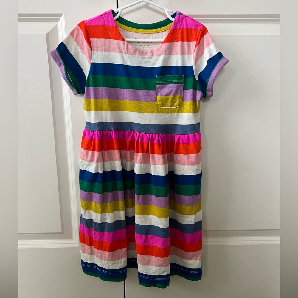 Mini Boden Short Sleeve Fun Jersey Dress size 8-9 y